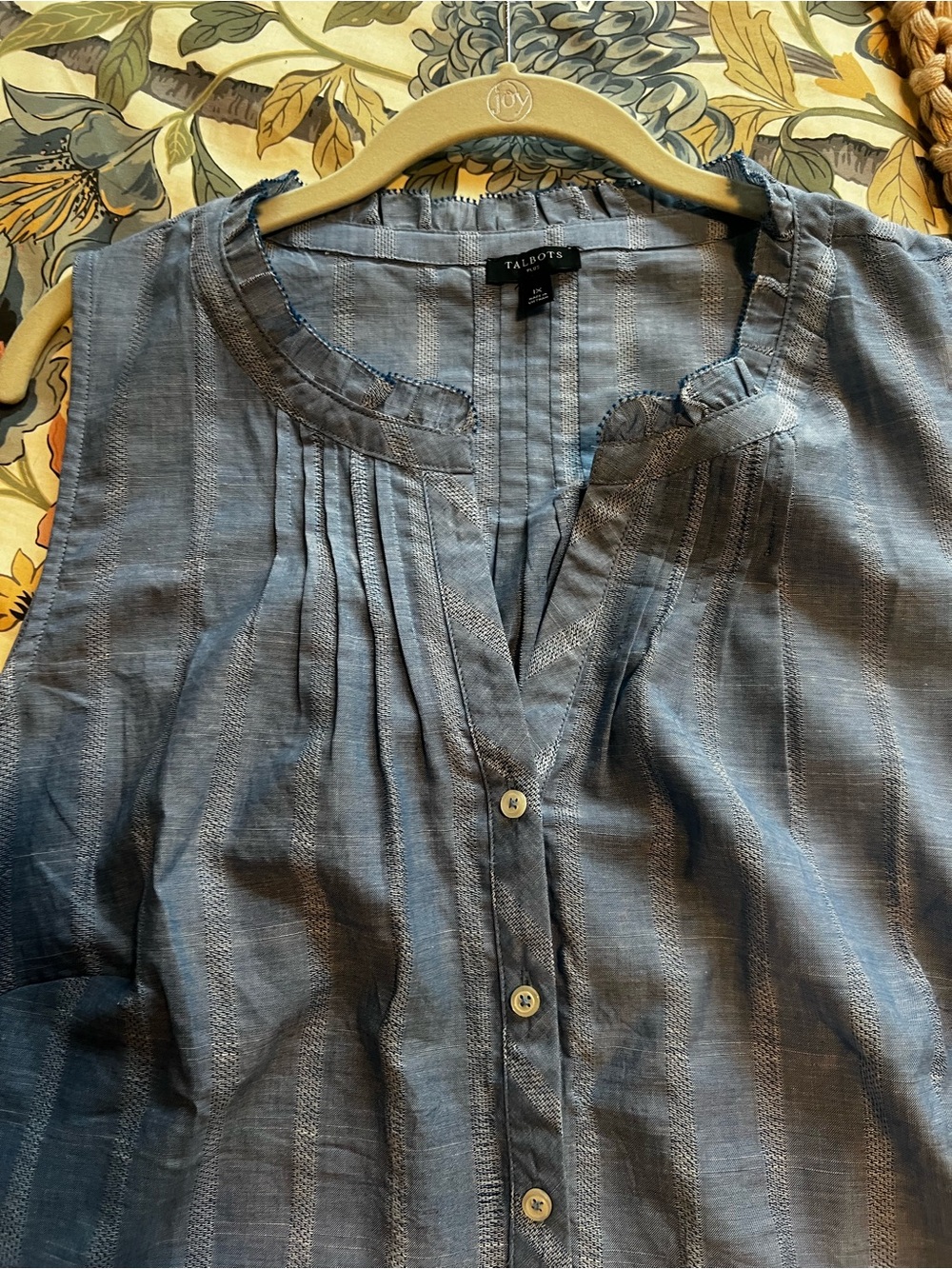 Talbots RUFFLE TRIM SHELL - Picture 4 of 7